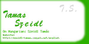 tamas szeidl business card